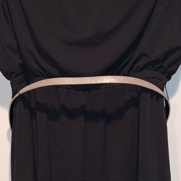 Strapless Black Dress w/ Belt 👗 - Picture 2 of 3